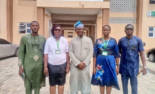 L-R: Lecturer in the Faculty of Nursing, Al-Hikmah University, Dr. Opeyemi Ibrahim; the Vice-Chancellor of Achievers University, Professor O. Irinoye; the Physical Planning Officer, Al-hikmah University, Arc. Olushola Habeeb; the Sub-Dean, Faculty of Nursing Science, Achievers University, Dr O. Abiodun; and Al-Hikmah University’s consultant, Arc. Damilola Ogunbiyi.
